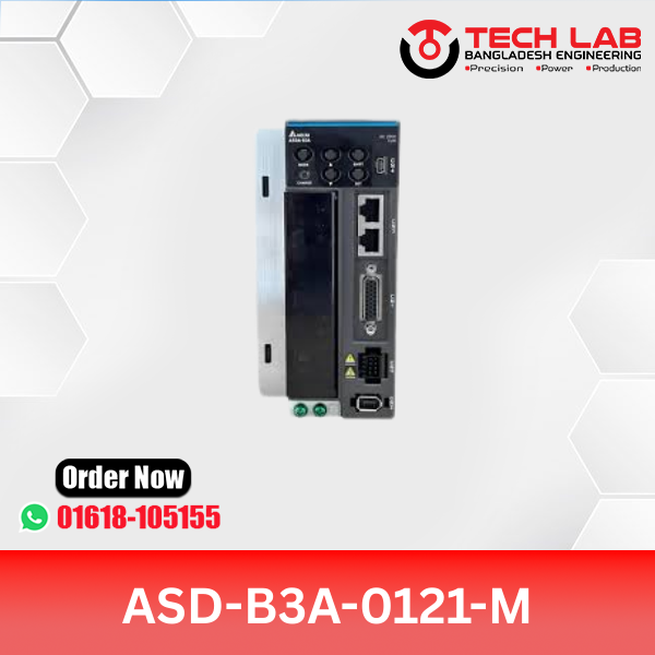 Delta ASD-B3A-0121-M AC Servo Drive – 100W, PR Mode, Pulse/Analog, 220VAC, B3A Series