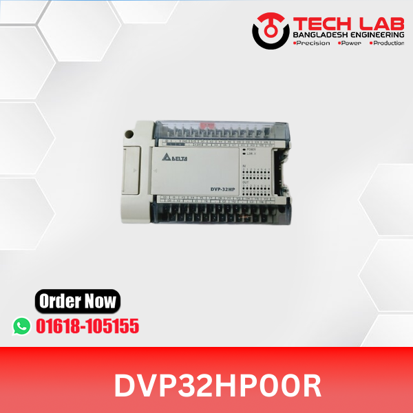 Delta DVP32HP00R – 32-Point Relay I/O Module | 100–240 VAC Input | 16 DI / 16 DO