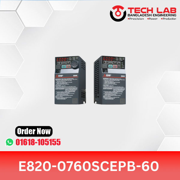 Mitsubishi VFD FR-E800 E820-0760SCEPB-60 (18.5kW / 25HP) – 3 Phase Variable Frequency Drive in Bangladesh