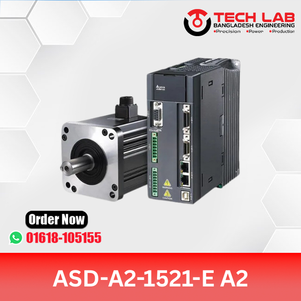 Delta ASD-A2-1521-E A2 Servo Drive – 1.5kW, 220VAC, 1/3 Phase, EtherCAT Compatible