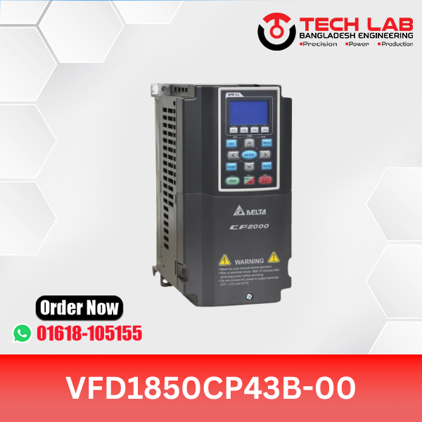 Delta VFD1850CP43B-00 (185 kW / 248 HP) – CP2000 Series AC Drive