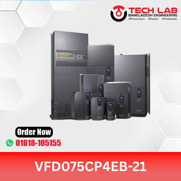 Delta VFD075CP4EB-21 (7.5kW / 10HP) – CP2000 Series VFD