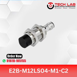 OMRON E2B-M12LS04-M1-C2 – M12 Shielded Inductive Sensor, NPN NC Output, 4mm Sensing Distance, IP67, M12 Connector