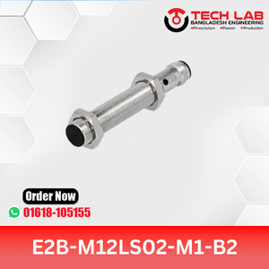 OMRON E2B-M12LS02-M1-B2 – M12 Shielded Inductive Sensor, NPN NC Output, 2mm Sensing Distance, IP67, Pre-wired Cable