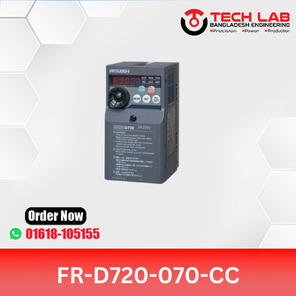 Mitsubishi VFD FR-D720-070-CC (1.5kW / 2HP) – FR-D700 Series