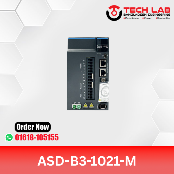 Delta ASD-B3-1021-M AC Servo Drive – 1000W (1kW), PR Mode, Pulse/Analog, 220VAC, B3 Series