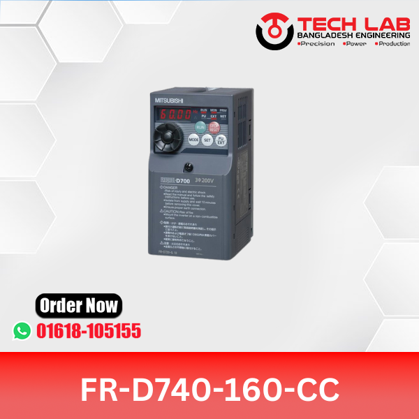 Mitsubishi VFD FR-D740-160-CC (16 kW / ~21 HP) – FR-D700 Series  Weight (in Kg)