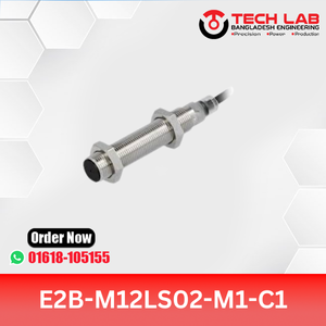 OMRON E2B-M12LS02-M1-C1 – M12 Shielded Inductive Sensor, PNP NO Output, 2mm Sensing Distance, IP67, Pre-wired Cable