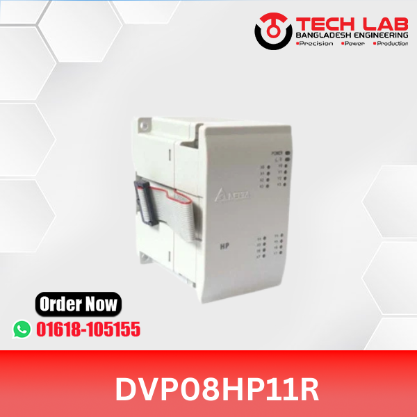 Delta DVP08HP11R – EH3 Series Compact PLC Module (4 DI + 4 DO Relay)