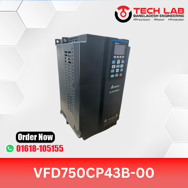 Delta VFD750CP43B-00 (75 kW / 100 HP) – CP2000 Series AC Drive