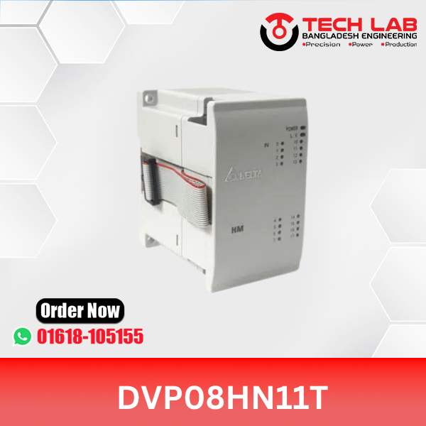 Delta DVP08HN11T – Expansion Module, 8 Transistor Outputs, 24 VDC, 1.5 W, DIN‑Rail