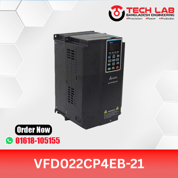 Delta VFD022CP4EB-21 (2.2 kW / 3 HP) – CP2000 Series AC Drive
