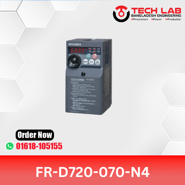 Mitsubishi VFD FR-D720-070-N4 (1.5kW / 2HP) – FR-D700 Series