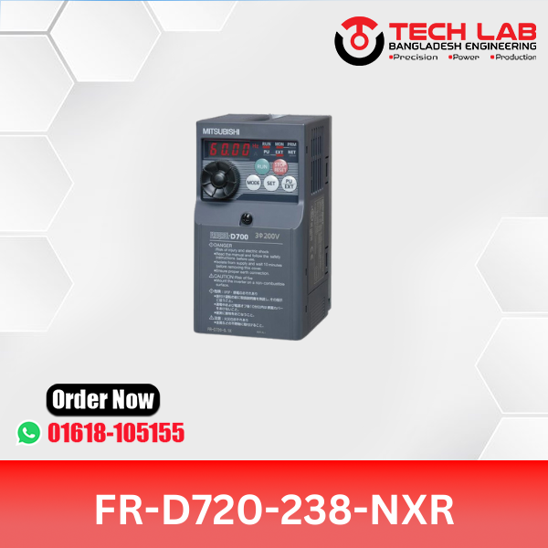 Mitsubishi VFD FR-D720-238-NXR (23.8 kW / ~32 HP) – FR-D700 Series