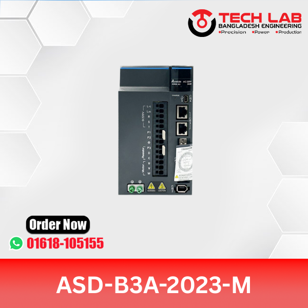 Delta ASD-B3A-2023-M AC Servo Drive – 2kW, PR Mode, Pulse/Analog, 220VAC, B3A Series