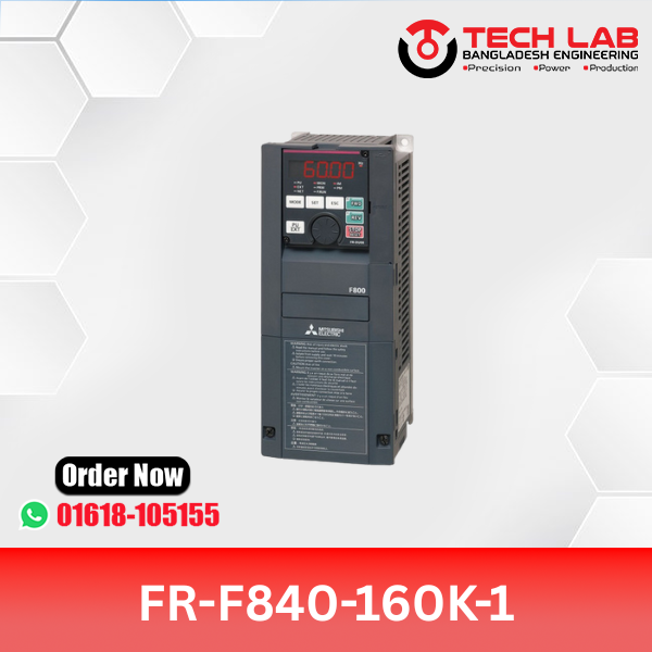 Mitsubishi VFD FR‑F840‑160K‑1 (160 kW / ~215 HP) – FR‑F800 Series