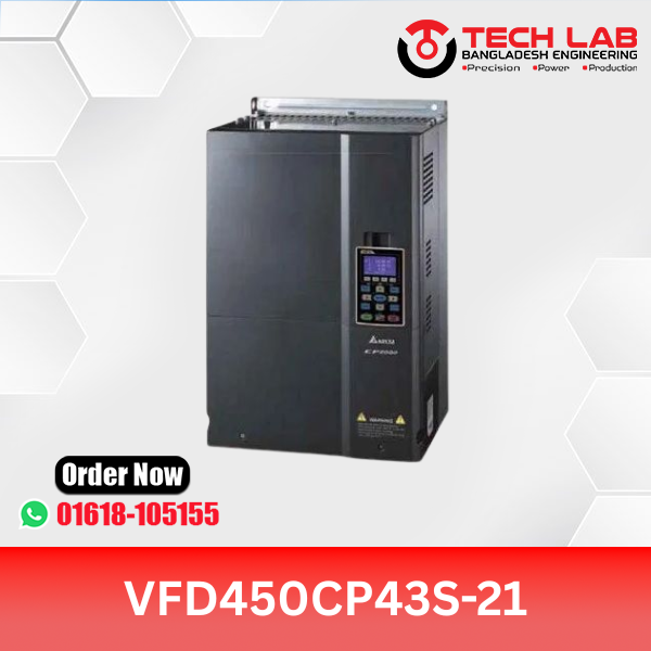 Delta VFD450CP43S-21 (45 kW / 60 HP) – CP2000 Series AC Drive