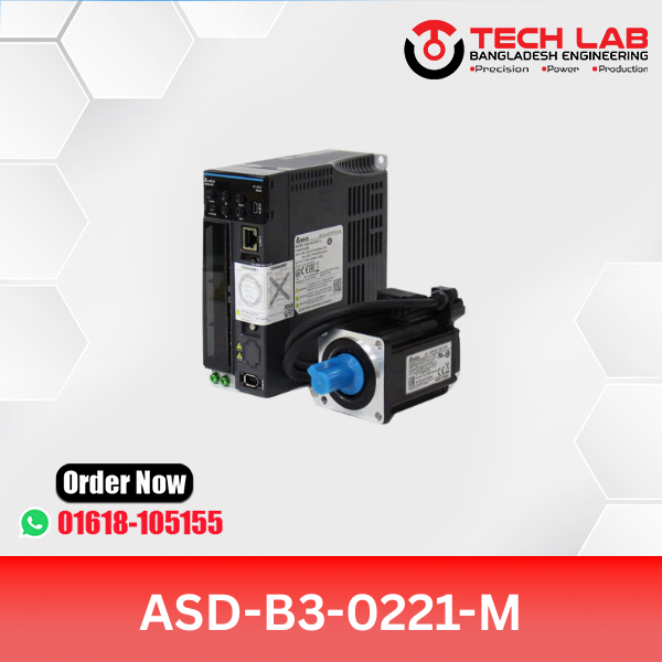 Delta ASD-B3-0221-M AC Servo Drive – 200W, PR Mode, Pulse/Analog, 220VAC, B3 Series