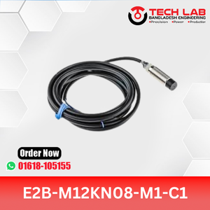 OMRON E2B-M12KN08-M1-C1 – M12 Inductive Proximity Sensor, NPN NC Output, 8mm Sensing Distance, IP67